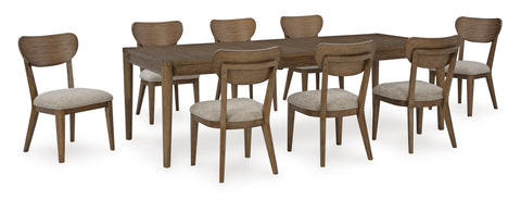 Roanhowe Dining Table and 8 Chairs