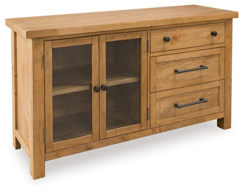 Kristiland Dining Room Server; Light Brown