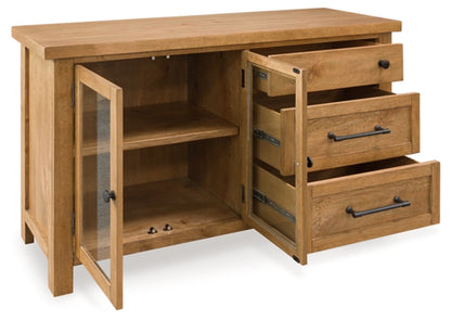 Kristiland Dining Room Server; Light Brown