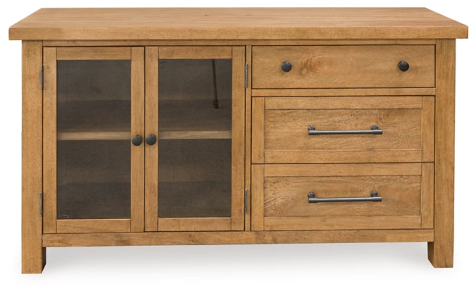 Kristiland Dining Room Server; Light Brown