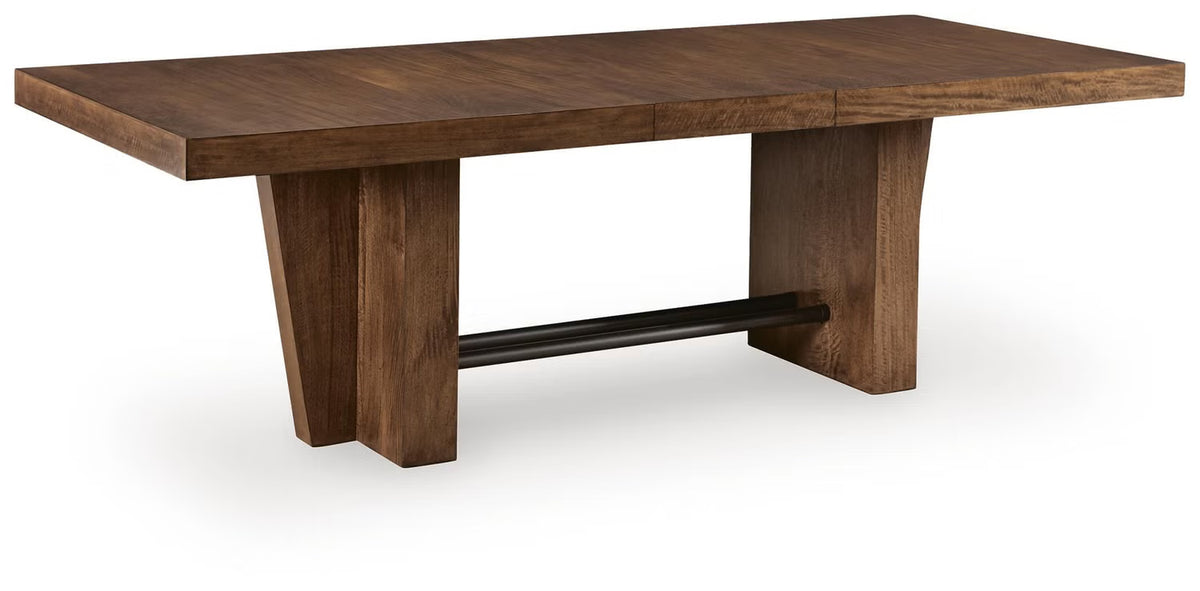Kristiland Dining Extension Table; Warm Brown