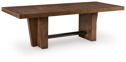Kristiland Dining Extension Table; Warm Brown