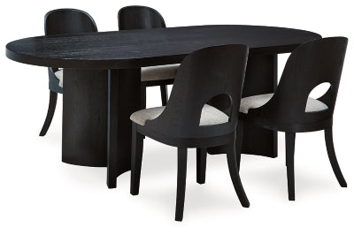 Rowanbeck Dining Table and 4 Chairs