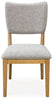 Sherbana Dining Chair; Light Brown