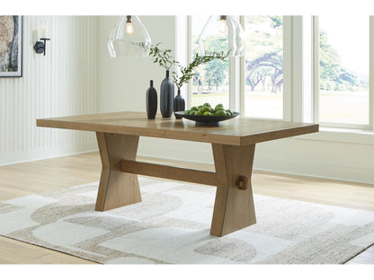 Galliden Dining Table 4 side chairs and 2 arm chairs