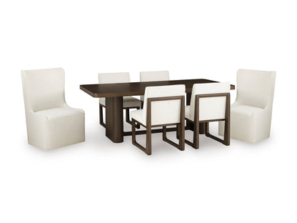 Darimore Rectangular Dining Room Table and 6 Chairs