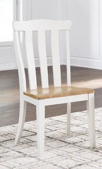 Ashbryn Dining Chair; Natural/White
