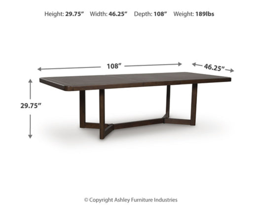 Kendamor RECT Dining Room EXT Table