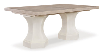 Jorlaina Dining Table and 8 Chairs