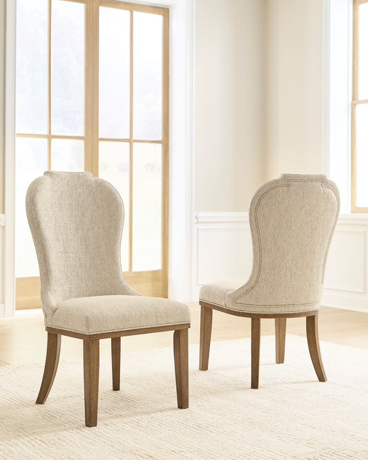Jorlaina Dining Chair; Brown