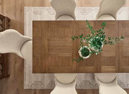 Jorlaina Dining Table and 8 Chairs; Brown