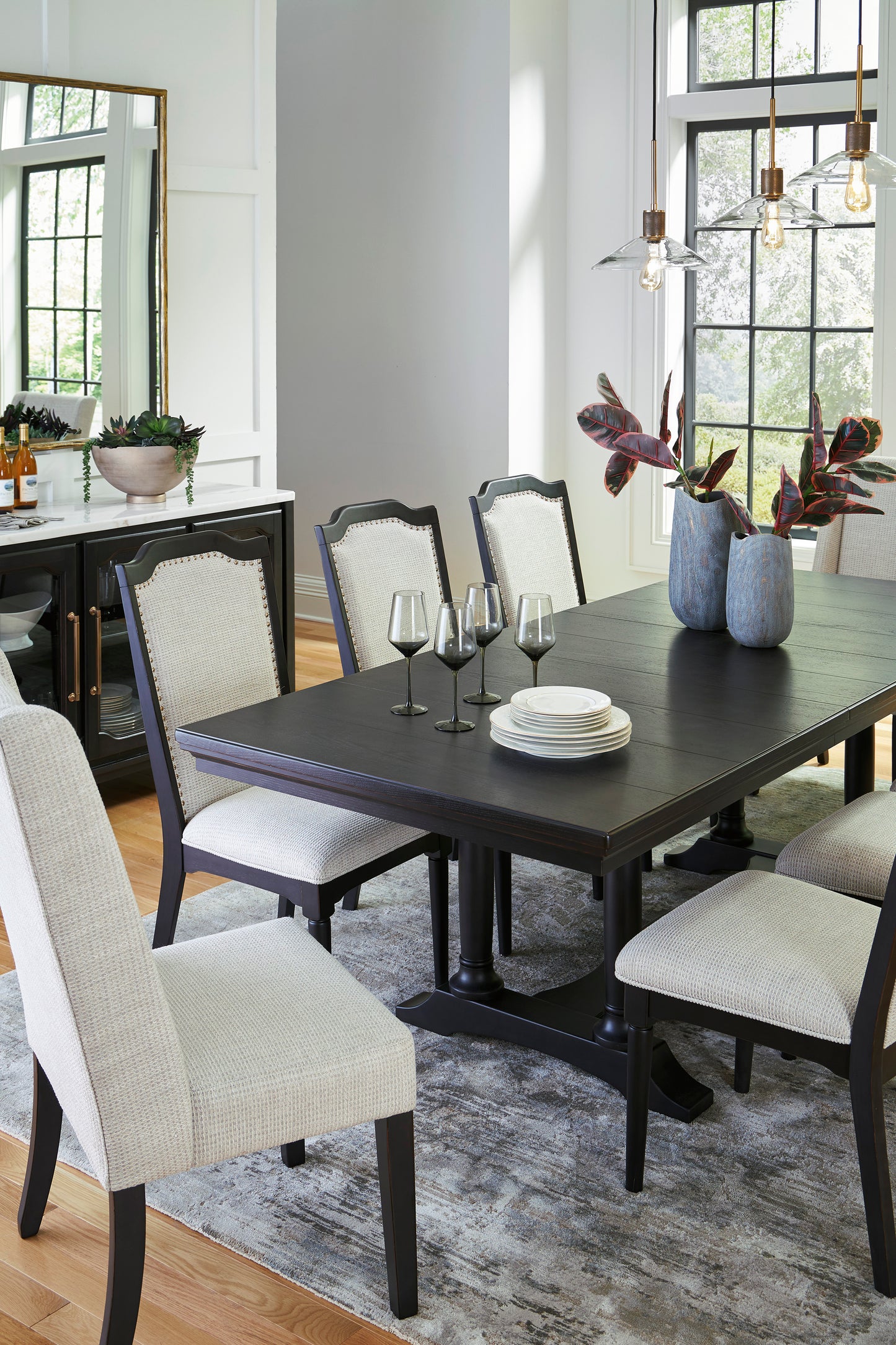 Welltern Dining Table and 8 Chairs