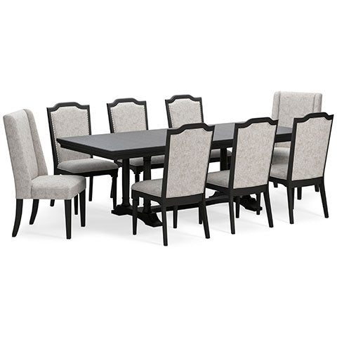 Welltern Dining Table and 8 Chairs
