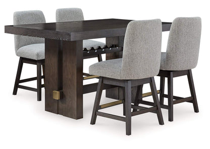 Burkhaus Counter Dining Set with table and Barstools