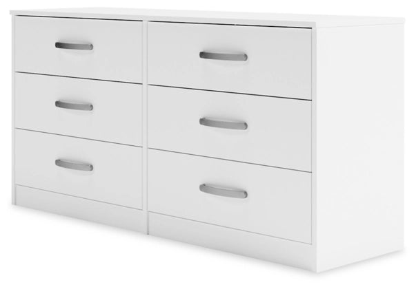 Flannia Six Drawer Chest; White