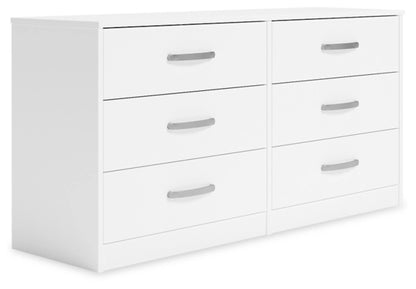 Flannia Six Drawer Chest; White