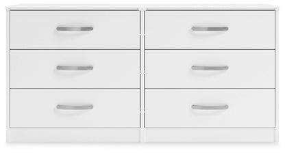 Flannia Six Drawer Chest; White