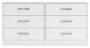 Flannia Six Drawer Chest; White