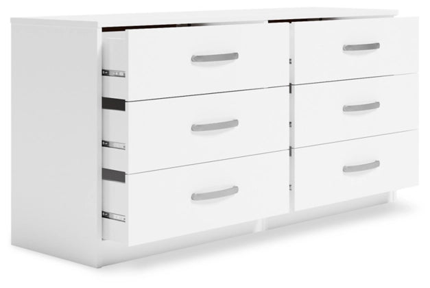 Flannia Six Drawer Chest; White
