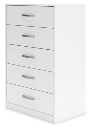 Flannia Six Drawer Chest; White