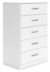 Flannia Six Drawer Chest; White