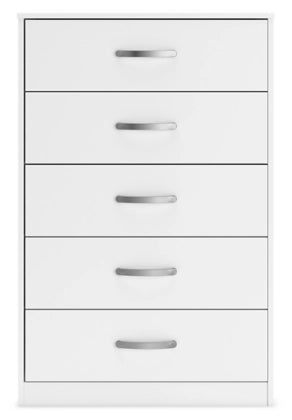 Flannia Six Drawer Chest; White