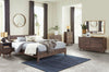 Calverson Queen Bedroom Set; Dark Brown