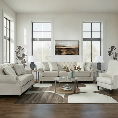 Katahdin Sofa Set; Wicker Light