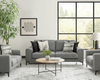 Harrow Pike Sofa, Loveseat and Chair; Pewter