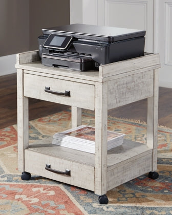 Carynhurst Printer Stand; Whitewash