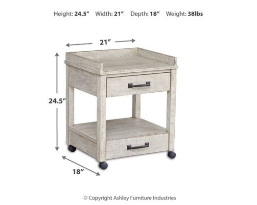 Carynhurst Printer Stand; Whitewash