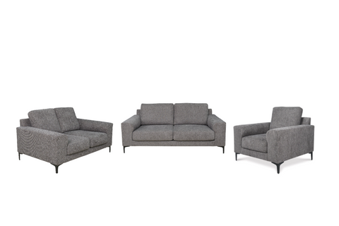Harrow Pike Sofa, Loveseat and Chair; Pewter