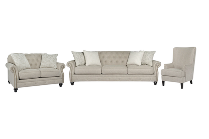 Katahdin Sofa Set; Wicker