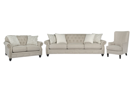 Katahdin Sofa Set; Wicker
