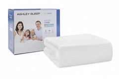 QN MATTRESS PROTECTOR-EXTRA COOLING; WHITE