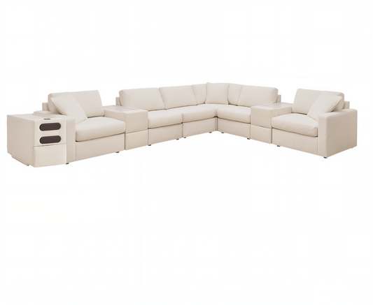 Modmax 9-Piece Sectional with Audio System (Oyster)