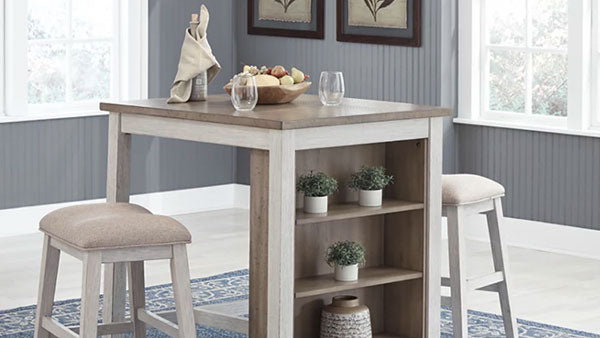Image 53: Skempton Counter Height Dining Room Table and Bar Stools