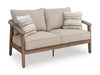 Francis Beach Outdoor Loveseat with Cushion