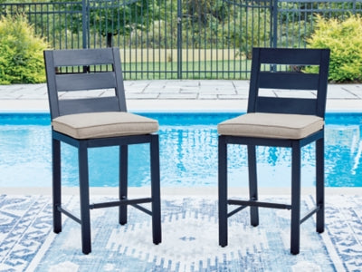 Mabry Shores Outdoor Counter Height Bar Stool (Set of 2)