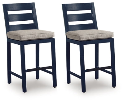 Mabry Shores Outdoor Counter Height Bar Stool (Set of 2)