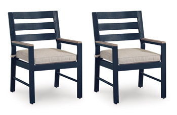 Mabry Shores Outdoor Arm Chair with Cushion (Set of 2)