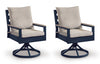 Mabry Shores Outdoor Swivel Chair with Cushion (Set of 2)