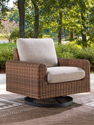 Angel Island Outdoor Swivel Lounge Chair with Cushion