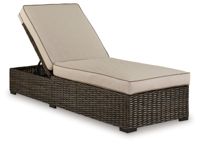 Coastline Bay Outdoor Chaise Lounge with Cushion