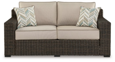 Coastline Bay Outdoor Loveseat with Cushion