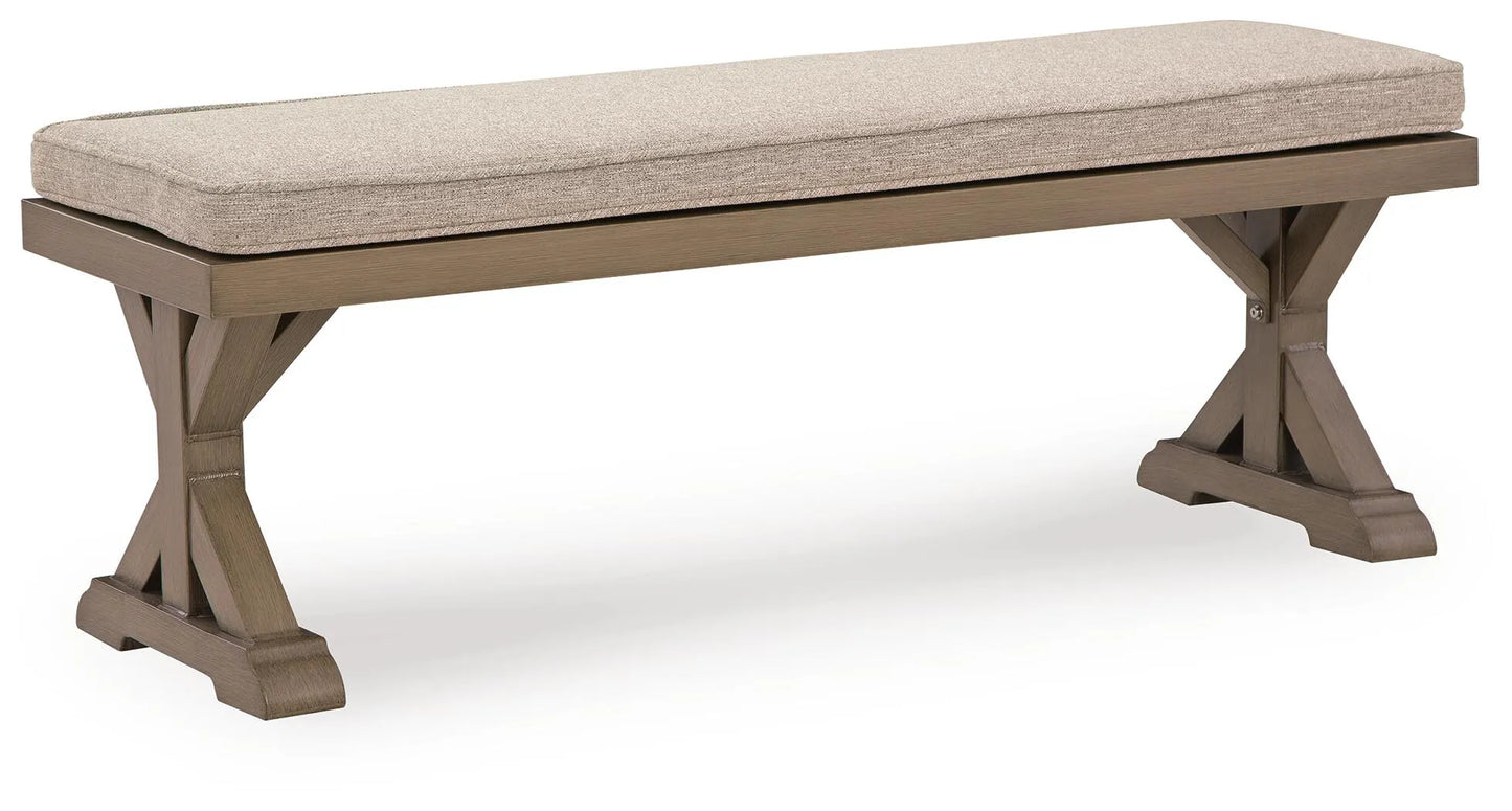 Revare Beach Bench with Cushion