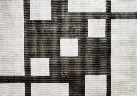 Rug Medium Rug; White/Brown