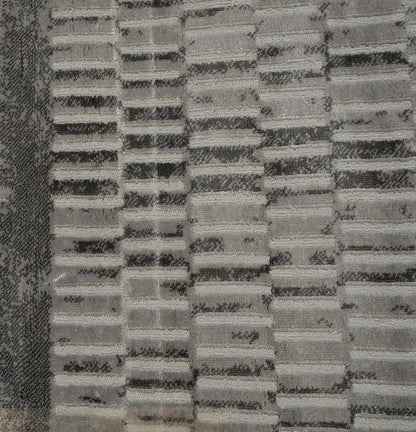 Rug Medium Rug; Light Gray/White