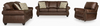 Valencia Sofa Set; Brown