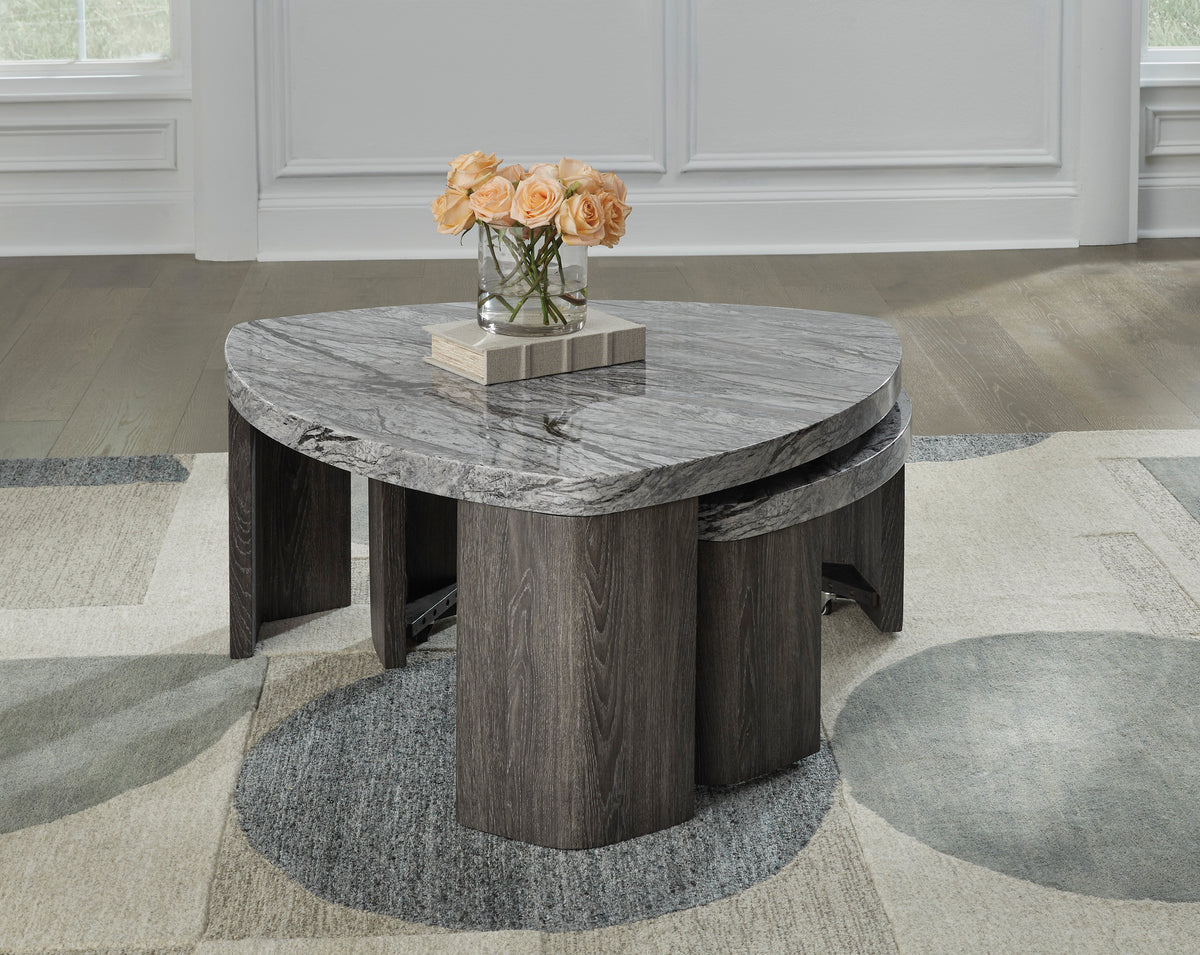 Surmour Stacked Cocktail Table